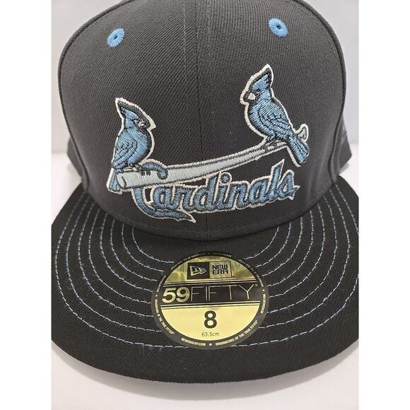 ST LOUIS CARDINALS 40TH YEARS PATCH HAT NEW ERA 59FIFTY BEER PACK Size 8 - Picture 3 of 11